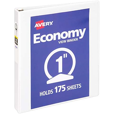 Avery 1" Economy Round Ring Binder Cover