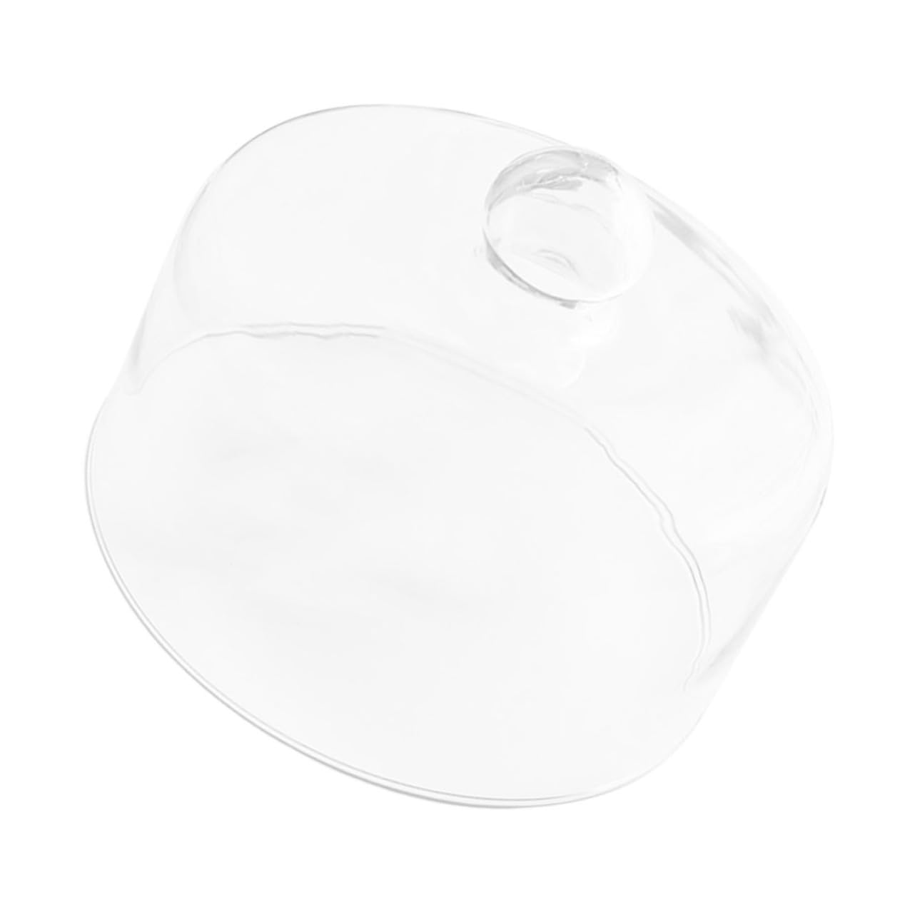 Cabilock Tapa de Vidrio Redonda para Alimentos, Cúpula Transparente