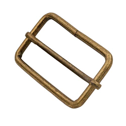 Generic Metal Bronze Rectangle Buckle 2" X 1" Inside Size Slider Bar Strap Keeper Pack Of 6 #TOP2