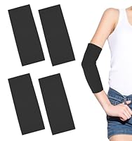 ValueBargain 2 Paar Armlinge, Arm Sleeves Sportärmel Nylon und Elastan Schwarz Nahtlos Flexibel, Atmungsaktiv UV-Schutz für Tattoo-Abdeckung Training und Alltag
