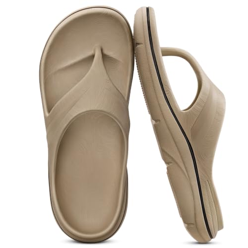 BULLIANT_AJTUS BULLIANT Women Flip Flops-Yoga Mat Footbed Thong Sandals-Cushioned Footbed