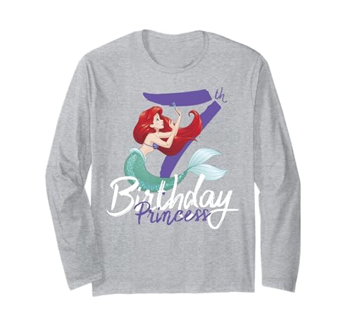 T-shirt Ariel 7ème anniversaire cadeau Disney fille à manches longues