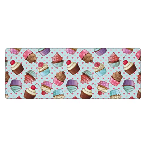 Grand tapis de souris de jeu cupcake anti-derapant pour votre confort