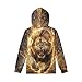 Zanxiantu Cool Lion Boys Hoodie for Kids Age 8-10 Fashion Sweatshirt Children Long Sleeve Hoodies for Child Fall Hooded Sweatshirts for School Outdoors Outfits with Kangaroo Pocket