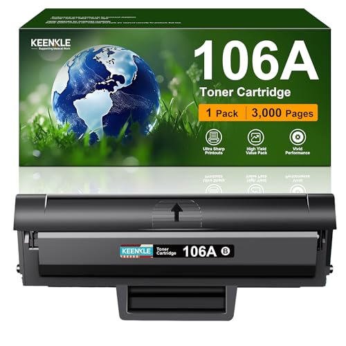 KEENKLE 106A Con Chip Compatibili per HP 106A W1106A Cartuccia