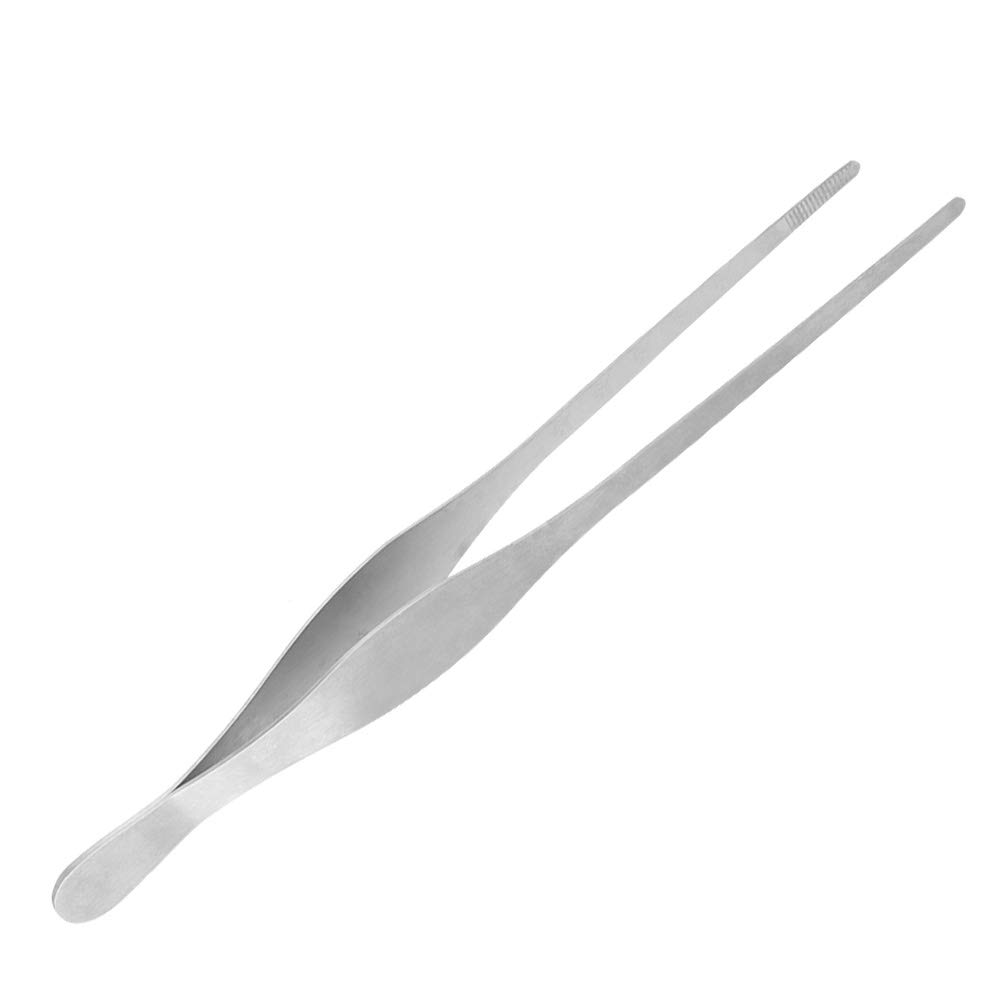 Stainless Steel Food Tong Barbecue Clip Kitchen Tool Durable Proof Professional Grade for Grilling Steak Seafood 304 Stainless Steel 30cm