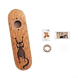 Kazoo Instrument de musique en bois avec membrane de rechange, outil à vent folk classique pour guitare, ukulélé, design en acajou lisse pour débutants et amateurs de musique (B)