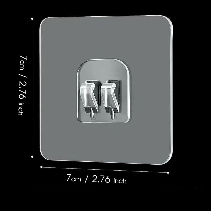Image of 2Pack Adhesive for Replacement, Strong Transparent Adhesive for Shower Caddy Sticky Pads, No Drilling for Corner Shelf Basket, Bathroom Storage Shelves, Kitchen Racks and Soap Holder(Plus+)