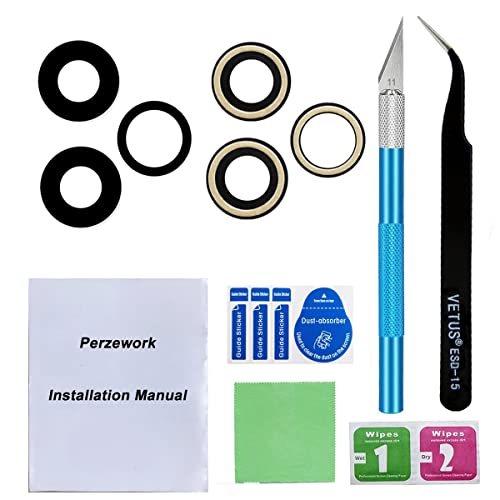 Perzework Original Back Rear Camera Lens Glass Replacement For Iphone 11 Pro Max And Iphone 11 Pro And Iphone 11 With Pre-Installed Adhesive And Reparing Toolkit #TOP7