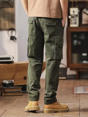 Image of TAGAS Men's Cotton Cargo Pants | Men Cargo Jogger Pant | Slim Fit Track Pants with Side Pockets | Stylish Streetwear Lower for Gym, Casual & Travel