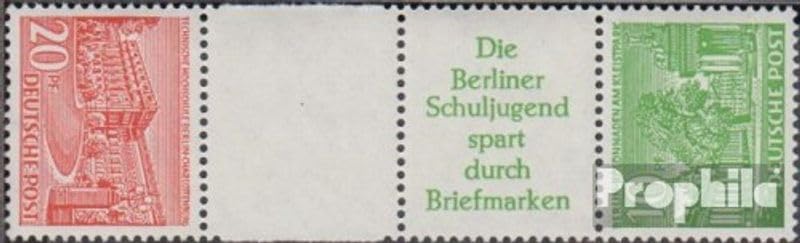 Sellos Berlín Oeste SKZ3 para completar álbumes filatélicos de la serie Berlín Edificios 1952
