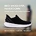 Kizik Athens Hands Free Mens or Womens Sneakers, Casual Slip On Shoes Women and Men Love, Comfortable for Walking or Work, Women's and Men's Fashion Sneakers for Any Occasion - Black,M5 / W6.5