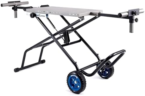 Evolution Power Tools, MCS Mount, Mitre Saw Stand with Powerlift Assist | Heavy Duty Steel Chassis Off-Road Wheels Compatible with Evolution S355CPS, R355CPS