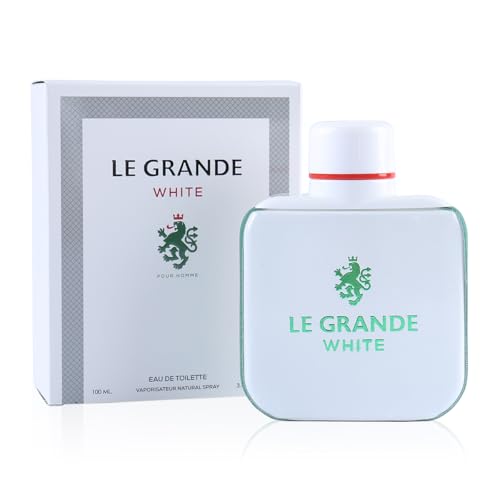 Image of Le Grande White Spray Cologne - Eau De Toilette for Men - 100ml / 3.4 fl.oz