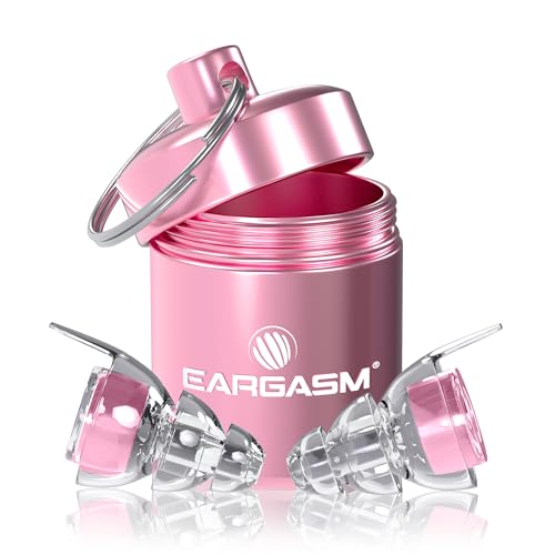 Image of Eargasm High Fidelity Pink Earplugs for Concerts, Festivals, Musicians, DJs, Night-Life, Motorcycle Hearing Protection - Reusable Ear Plugs for High Fidelity Noise Reduction up to 21 dB
