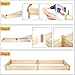 ZSYWODFO 8x2ft Outdoor Wooden Raised Garden Bed,Elevated Planting Planter Box for Vegetables/Garden/Lawn/Patio,Natural Wood, 96 x 24 x 9in