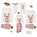 Wobame Christmas Pajamas for Family, Xmas Pajamas Family Christmas Pjs Matching Sets Holiday Nightwear Jammies(!e-3, Kids, 4 Years)