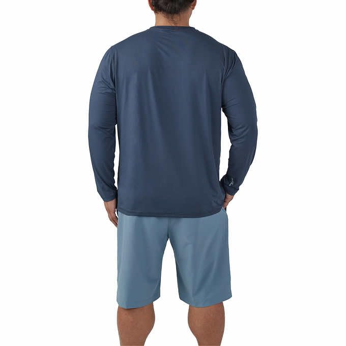 Hang Ten Men's Rashguards - Switchfoot in Light Blue, Large4