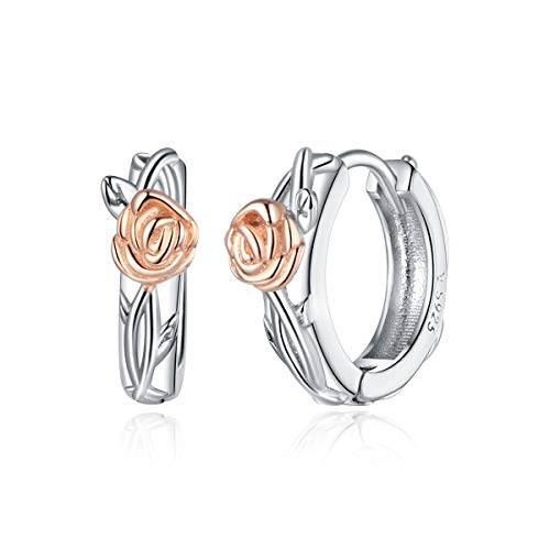 Boucles d'oreilles en argent sterling 925 rose vigne, bijoux d'une élégance intemporelle pour femme