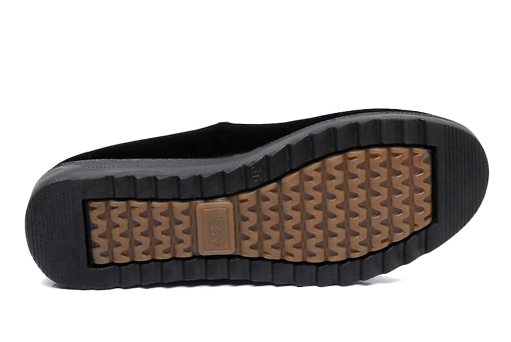 missfiona Zapatos Mary Jane de Terciopelo para Mujer, Zapatos de Baile Pekín de Tela Plana, Ajuste Ancho