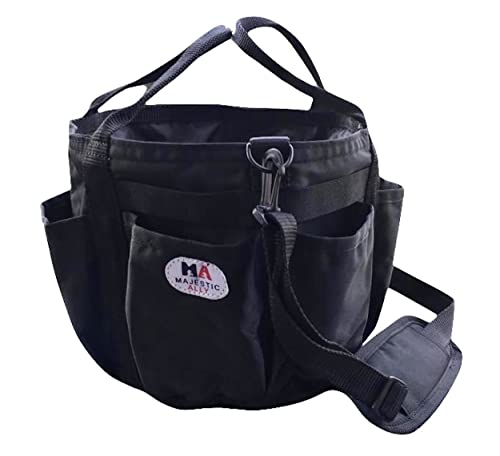 Majestic Ally horse Grooming Organizer Tote Bag (Black) - Image 2