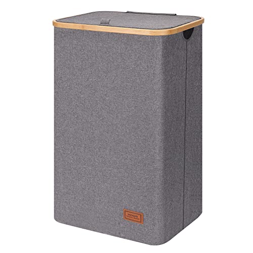 DOFASAYI Laundry Hamper With Lid 120L XL Large Laundry Basket with