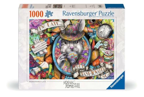 Ravensburger Fashionably Late Puzzle de 1000 Piezas para Adultos miniatura 1