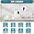 Tankless Electric Water Heater, 3000W 110V Under Sink Instant Hot Water, Mini RV On Demand for Shower, Kitchen Bathroom (White)