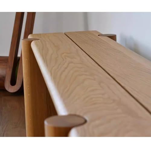 JOSIAHCQ Banco Comedor de Madera Recibidor Banqueta Dormitorio Banco Pie de Cama Vestuario Otomana para Interior Pasillo Salón(80cm(31.5in)) - imagen 5