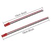 eBoot 20 Pairs 22 AWG Plug Connector 2 Pin Male Female Plug Connector Cable Wire for LED Lamp Strip RC Toys Battery, 4 Inch, 6 Inch