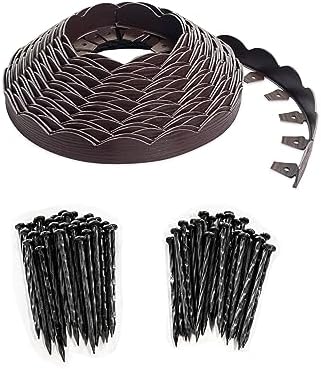 Concrete Scalloped Garden Edging That Transforms Your Outdoor Space 4 EasyFlex Scallop No-Dig Edging with Extra Anchoring Spikes - 100