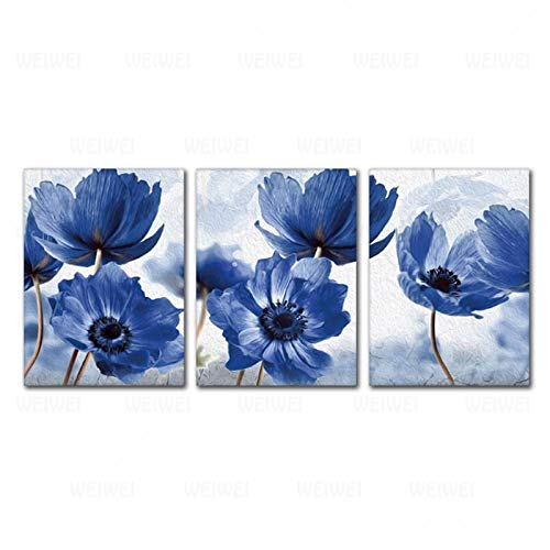 Magnifiques fleurs violettes sur grand tableau moderne pour intérieur
