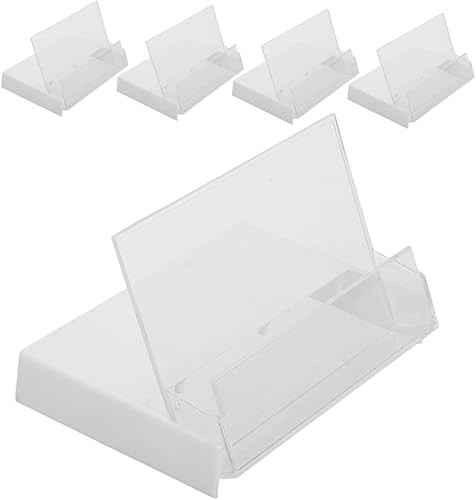 Generic 5 unids retro cinta cassette retro decoración de audio grabación cassette cassette caso transparente cassette titular transparente cassette