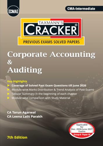 Image of Taxmann's CRACKER COMBO for CMA Intermediate | Dec. 2026 /June 2027 Exams | Group II - Papers 9 to 12 | CRACKER Series | OMSM, CAA, FMDA, and MA | July 2026 Edition | Set of 4 Books