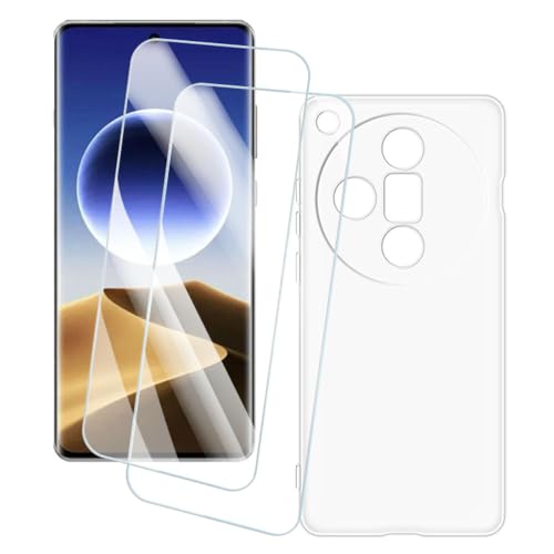 OAGELIM 2�Z�b�g �X�N���[���v���e�N�^�[ + �P�[�X OPPO Find X7 Ultra 5G (6.82 �C���`) �Ƃ̌݊������� �A�[�e�B�X�e�B�b�N�J�X�^���v�����g�J�o�[�Ƌ����K���X�t�B���� �X�N���b�`�h�~ (����)