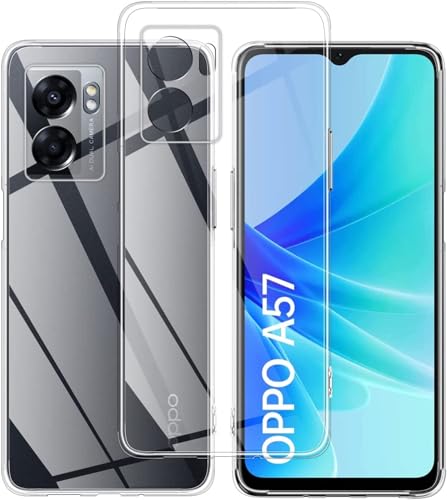 Image of COVERBLACK Rubber Back Cover for Oppo CPH2473 / A77s (2022) - Transparent