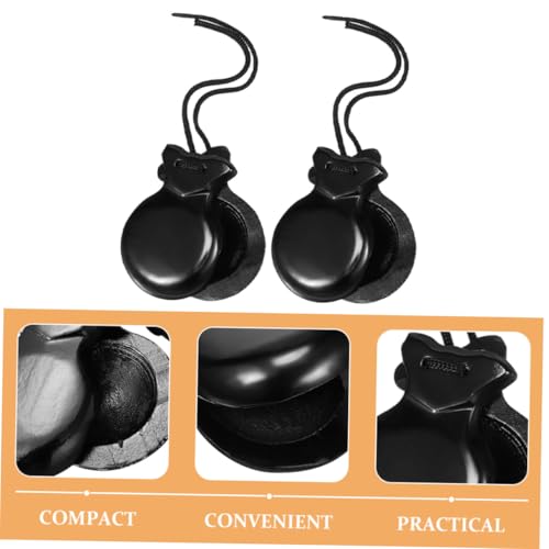 Castañuelas de madera compactas para aprender percusión de forma cómoda 3