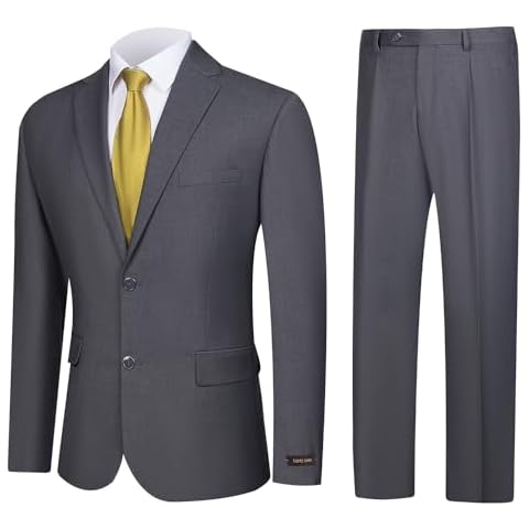 GLUVISTAVES Men's 2 Piece Suit Cover