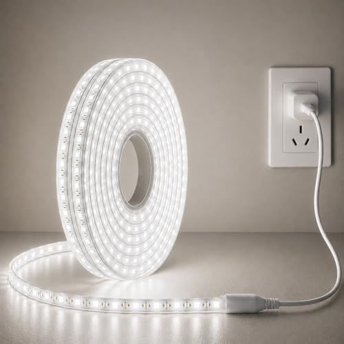 Image of MoonlitDreams 3 Meter LED Rope Light for Decoration - Waterproof White SMD Cove Light for Ceiling, Home Decor, LED Pipe Light for Diwali, Festival, Indoor, Outdoor Use