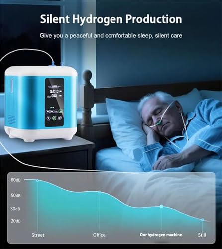 FCADFCA Hydrogen Inhalation Machine, 99.99% Purity Hydrogen Water Generator, Low Noise, PEM Electrolysis Water Technology, Brown's Gas Inhaler for Home - Image 8