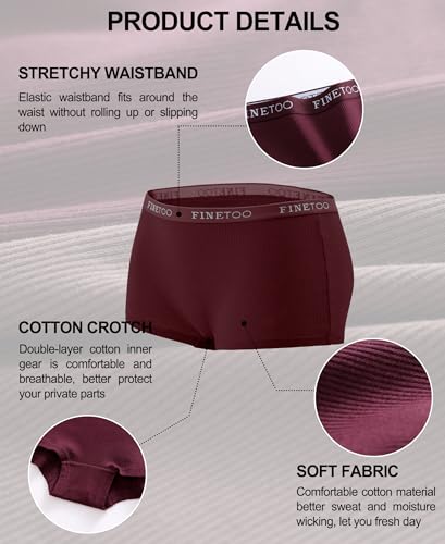 Image of Cotton Boyshort Underwear for Women Boxer Briefs Ladies BoyShorts Panties