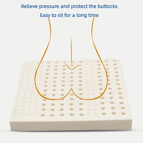 Cuscino ortopedico in lattice naturale per alleviare la sciatica, cuscino antidecubito per sedie da ufficio e panca, sollievo dal dolore, comfort e cuscino di supporto