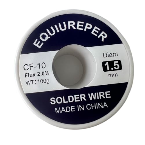 EQUIUREPER Fio de solda de 1,5 mm 63/37 estanho/chumbo Sn63Pb37 com núcleo de resina de fluxo para s