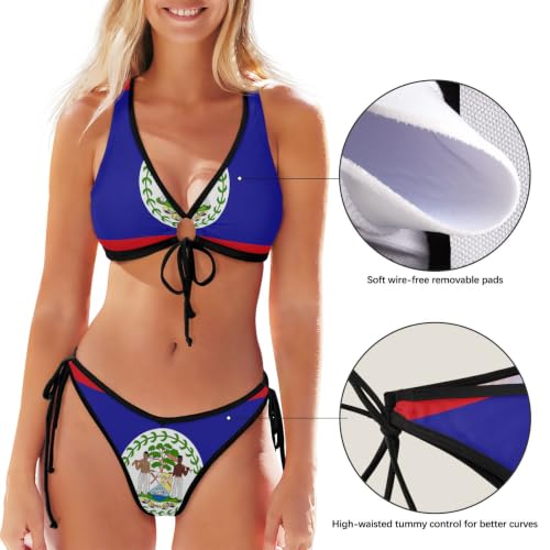 Bikini de cuerda para trajes de baño de Belice con ajuste regulable 5