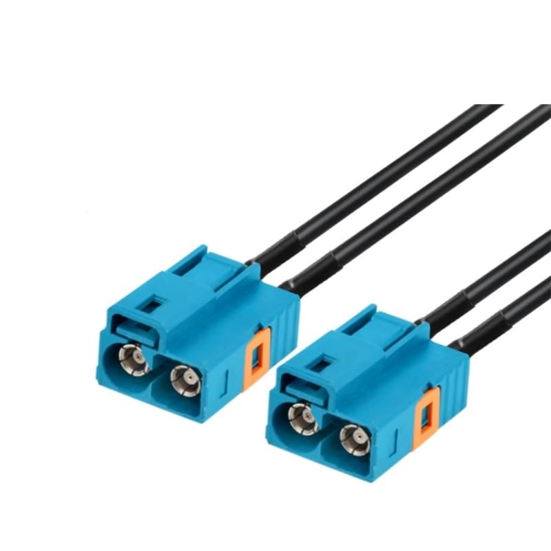 1 Piece 1 in 2 FakraTK-FakraTK Connector Adapter RG174 Pigtail Cable 50cm
