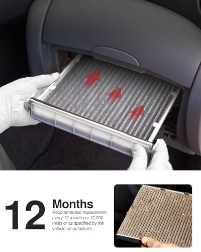 Puroma Cabin Air Filter with Activated Carbon, Replacement view 6