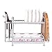 DJSMsnj - Estante de Secado de Cubiertos de Acero Inoxidable para Cocina, cubertería de Cocina, Organizador de 2 Capas, 58 * 25.5 * 37cm