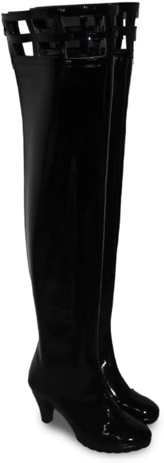 Yor Forger Cosplay Shoes for Anime lack Shoes Heel Tall Boots Cos Long Boots Halloween Women Men Custom Made Anime
