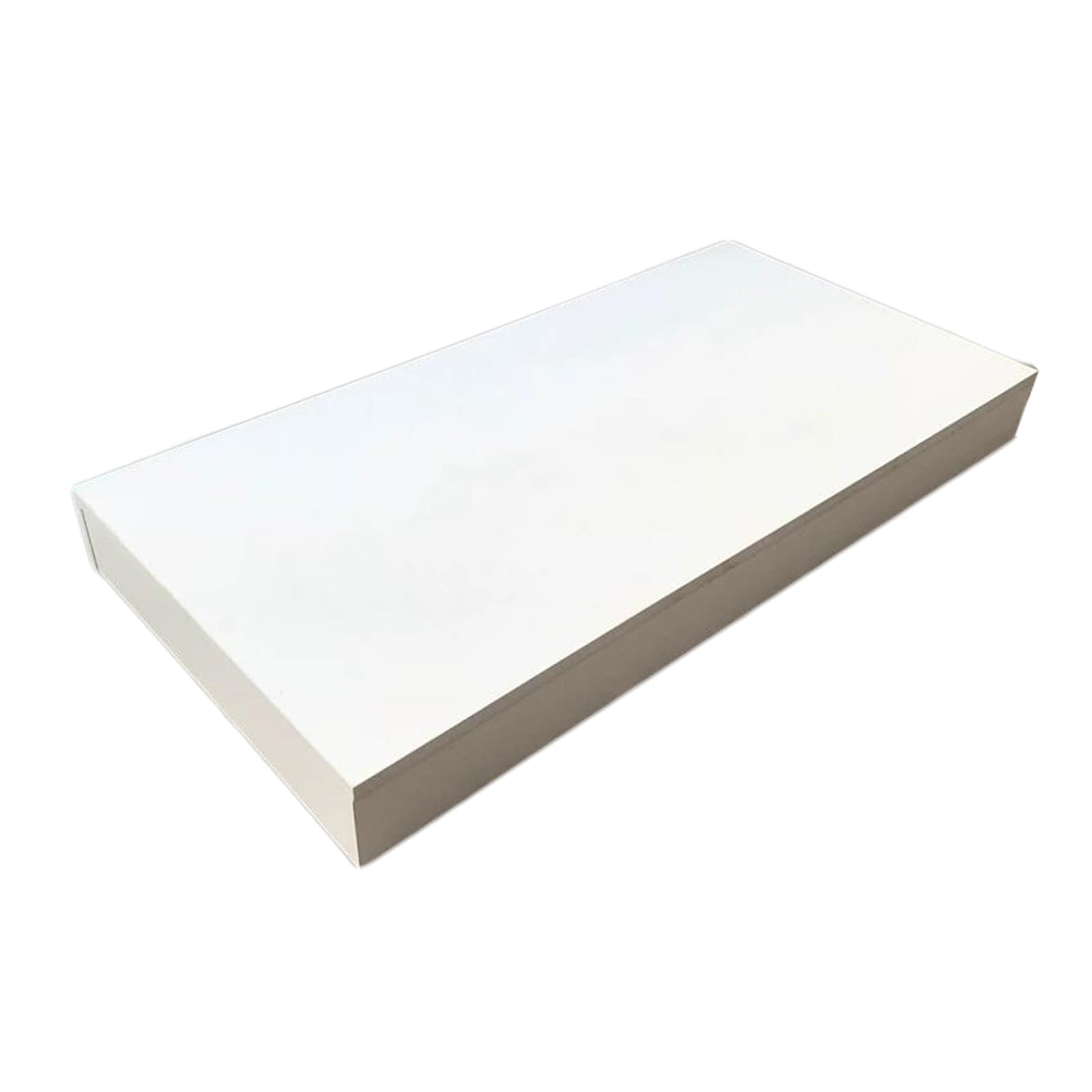 Piedistallo quadrato per negozio di abiti da sposa, 30 x 30 x 10 cm, bianco, espositore da tavolo per matrimoni, decorazioni per negozi di abbigliamento, vetrine di eventi, oggetti di scena per