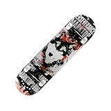dark wolf skateboard ★ 7 capas de arce de grado AAA con buena elasticidad, velocidad de rodamiento ABEC-9;
